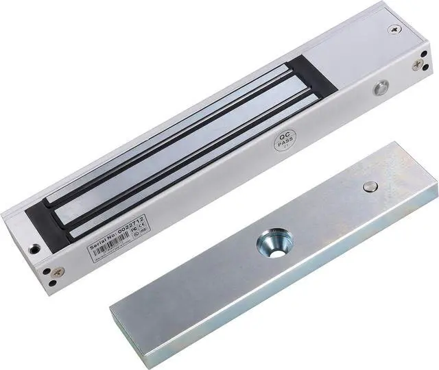 Alt view image 6 of 7 - Access Control Inswinging Door 600Lbs Electromagnetic Lock Kit with Bracket Remote Control