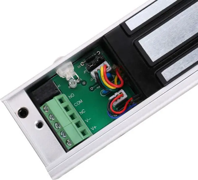 Alt view image 7 of 7 - Access Control Inswinging Door 600Lbs Electromagnetic Lock Kit with Bracket Remote Control