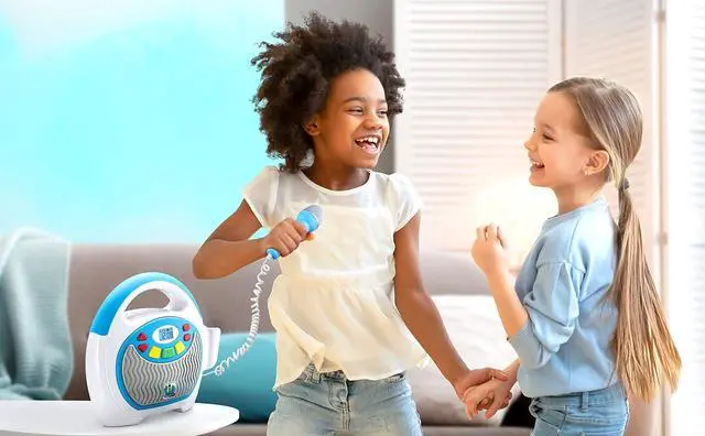 Alt view image 7 of 7 - Mother Goose Club Bluetooth Sing Along Portable MP3 Player Real Mic 24 Songs