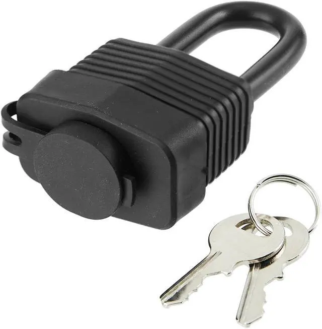 Alt view image 3 of 4 - Waterproof Padlocks Keyed Alike for Outdoor use, Covered Heavy Duty Laminated Steel Lock, 1-9/16 Inch. Wide, Long Padlock, Pack of 24