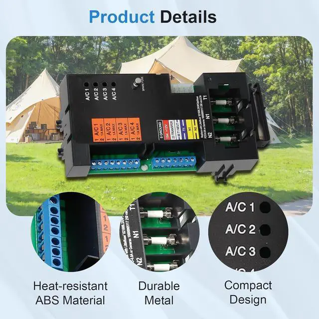 Alt view image 4 of 7 - A0004499959 Transfer Switch Smart AC Module Load Generator Shed Module Replacement for Generac 100 200 Amp Automatic Transfer Switch, ATS Control Module Replace 10000004183