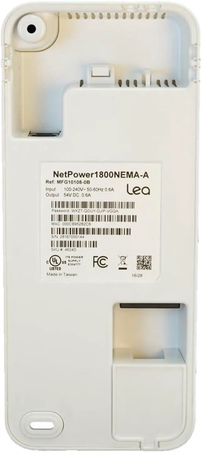 Alt view image 3 of 6 - NetPower1800, 30W 802.3af/at PoE with 1800Mbps HPAV2 MIMO PLC in one