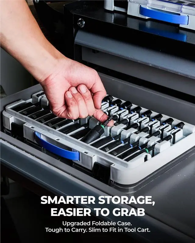 Alt view image 5 of 6 - Impact Magnetic Nut Driver Set, 38pcs Impact Driver Bit Set, Deep Nut Driver Set, Impact Socket Adapters, Wing Nut Driver, Bit Extension, 1/4'' Quick Change