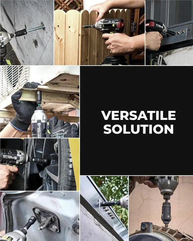 Alt view image 4 of 6 - Impact Magnetic Nut Driver Set, 38pcs Impact Driver Bit Set, Deep Nut Driver Set, Impact Socket Adapters, Wing Nut Driver, Bit Extension, 1/4'' Quick Change