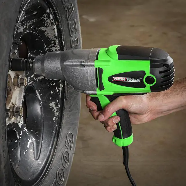 Alt view image 5 of 6 - 24666 1/2 Drive Heavy Duty Impact Wrench, Corded 120v Impact Driver for Lug Nuts, Home Repairs, Automotive Maintenance, 8.5 Amp Electric Wrench, 400 Ft/Lb Maximum Torque