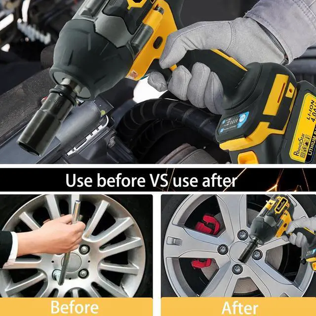 Alt view image 2 of 6 - Rhovixster 1/2 Impact Gun, Cordless Impact Wrench Set, 1/2 Torque Impact, Brushless Motor High Torque Impact Guns with Battery and Charger