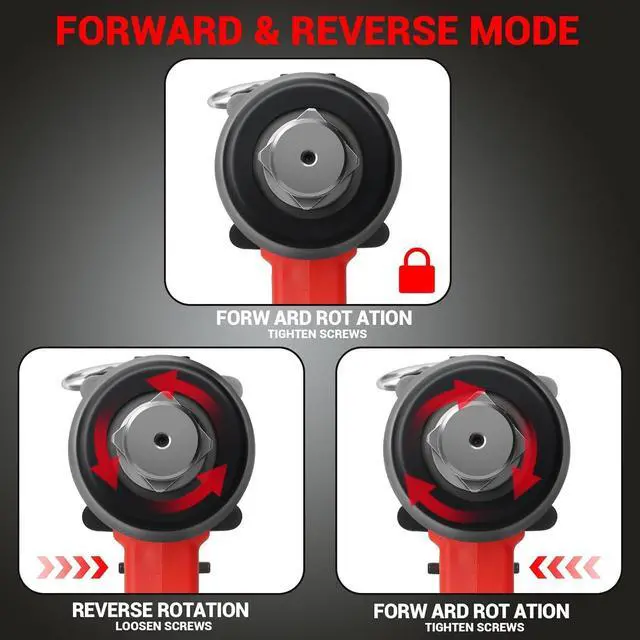 Alt view image 5 of 7 - Cordless Impact Wrench 1" for Milwaukee 18V Battery, Impact Wrench 2250FT-LBS(3000N.m) High Torque Brushless Electric Impact, with 4 Modes Power Impact Driver for Car, Truck, Mower (No Battery)