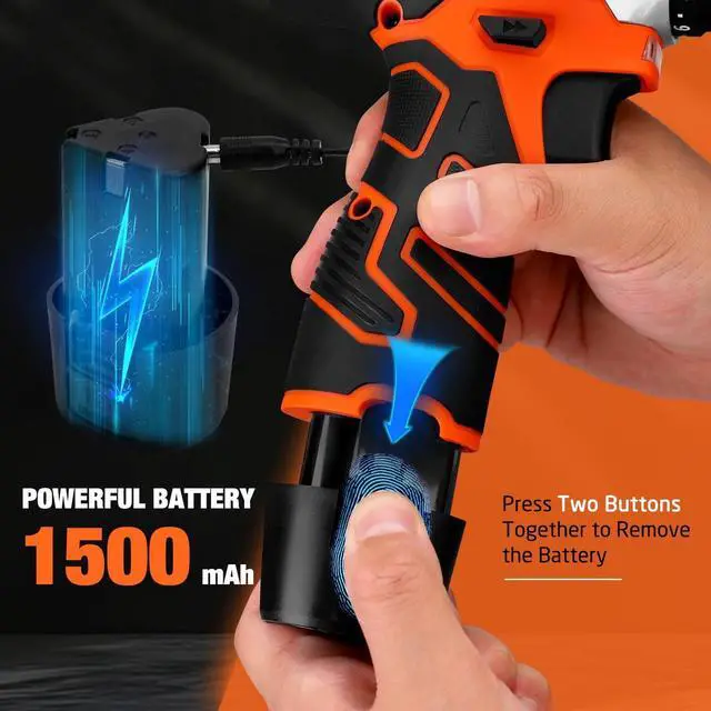 Alt view image 5 of 7 - 255-Piece Tool Set - Tool Kit with 12V Cordless Drill Driver, Toolbox Storage Case with Drawer, General Household Drill Set for DIY Projects, Home Repairs, Handyman