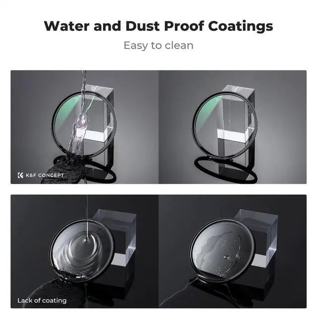 Alt view image 6 of 7 - 82mm Circular Polarizers Filter & MC UV Protection Filter Kit (2 pcs) with Up & Down Lens Cap, 28 Multi-Layer Coatings HD CPL/UV Filter Set for Camera Lens (Nano-X Series)