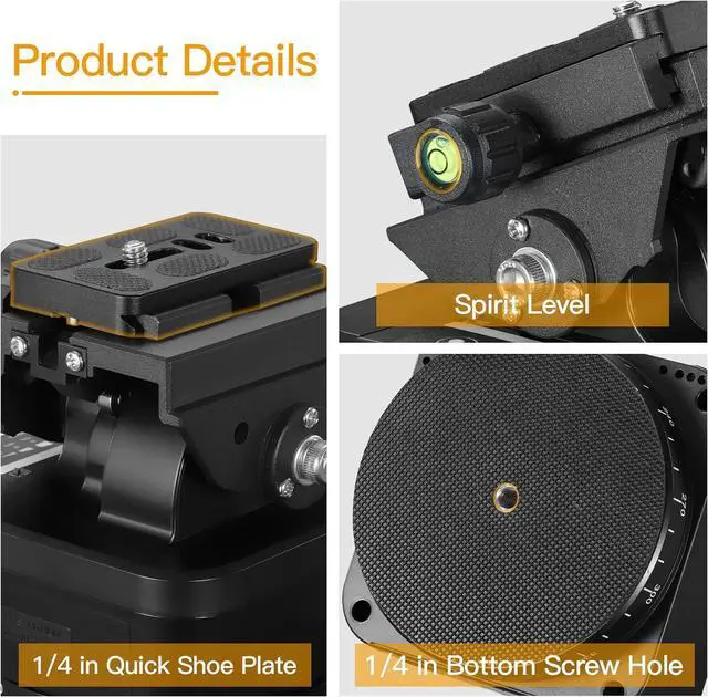 Alt view image 6 of 7 - M4 Motorized Rotating Panoramic Tripod Head, Remote Control Pan Tilt Head with Remote Control and Mobile Phone Clip for DSLR Cameras, Camcorders, Smartphones, Tripod