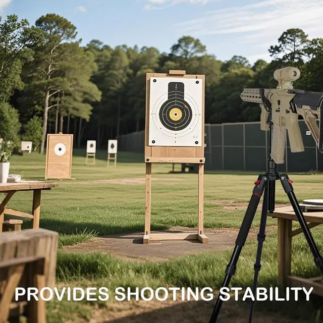 Alt view image 7 of 7 - Adjustable Shooting Tripod for Rifles,Shooting Stick 3-in-1 Convertible Tripod/Monopod/Bipod, 22.8-61 Height, Lightweight Aluminum Alloy with Carrying Bag, Stable Rifle Rest for Hunting Outdoor