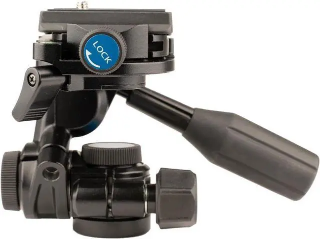 Alt view image 2 of 7 - SH-747FC 3-Way Pan Head w/Friction Control and Arca-Type Quick Release Plate-747FC 3-Way Pan Head w/Friction Control and Arca-Type Quick Release Plate, Black (618-840)