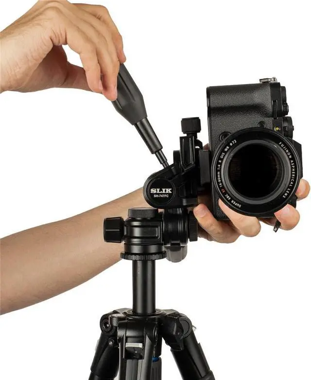 Alt view image 7 of 7 - SH-747FC 3-Way Pan Head w/Friction Control and Arca-Type Quick Release Plate-747FC 3-Way Pan Head w/Friction Control and Arca-Type Quick Release Plate, Black (618-840)