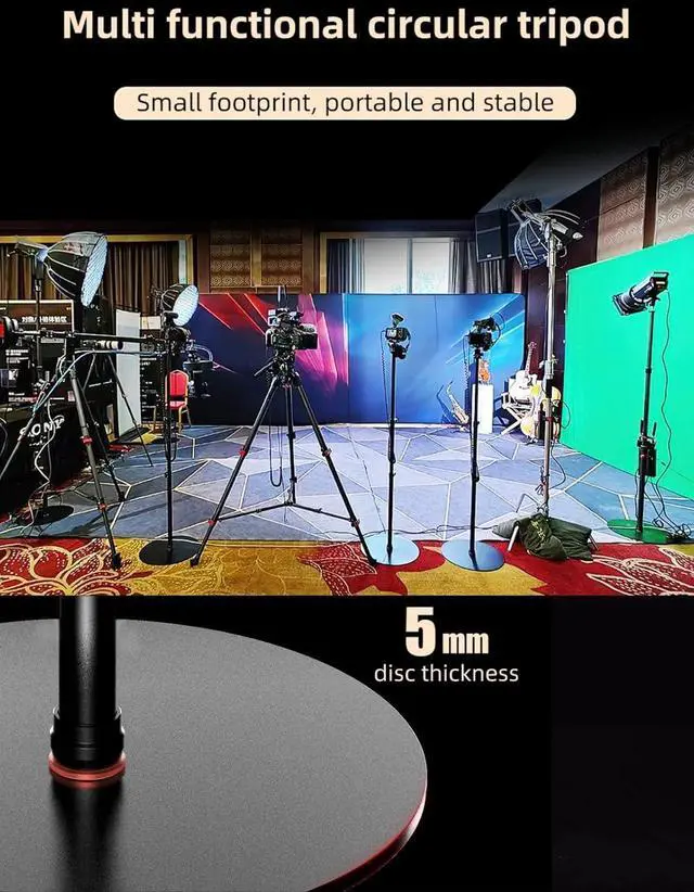 Alt view image 2 of 7 - Cobra RB-A400,79" Round Base Monopod,Aluminum Photography Light Stand Flat Base for DSLR Camera, Light,Payload 22LBS(2 Pack)