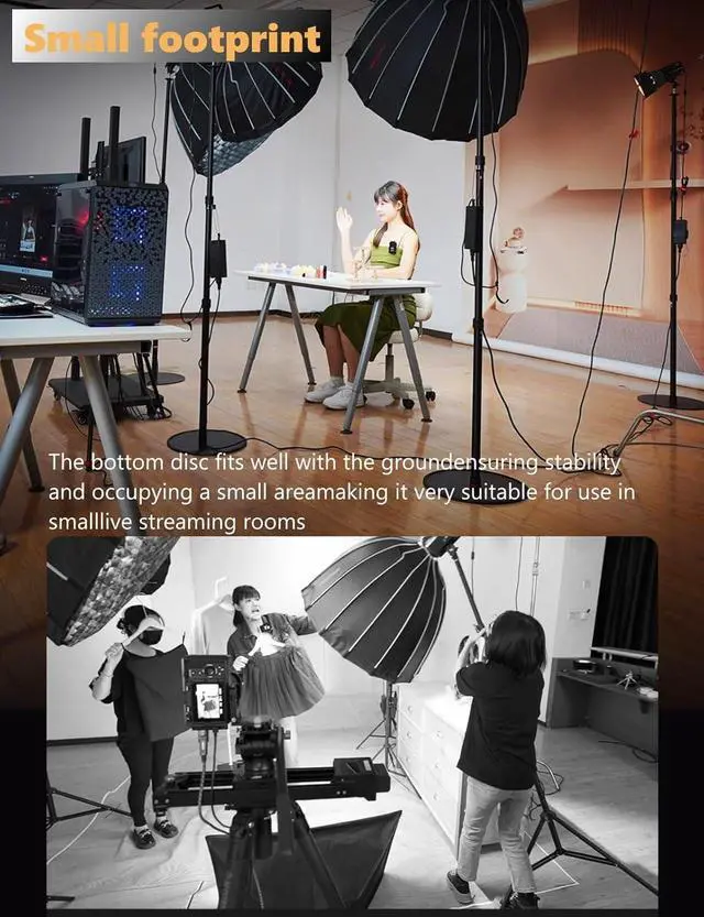 Alt view image 5 of 7 - Cobra RB-A400,79" Round Base Monopod,Aluminum Photography Light Stand Flat Base for DSLR Camera, Light,Payload 22LBS(2 Pack)