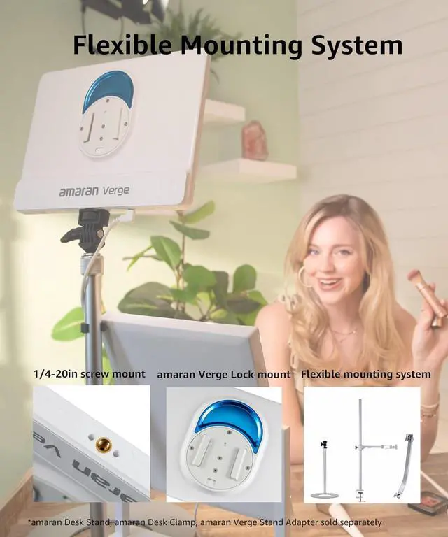 Alt view image 3 of 6 - Verge Bi-Color Edge-lit Rectangular Panel,26W Soft LED Video Light Adjustable CCT,APP Control Professional Studio Light for Streaming, Gaming Studio,Recording and Video Conferencing (Charcoal)