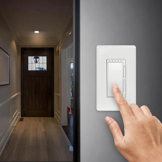 Alt view image 5 of 7 - 4 Inch LED Ceiling Downlight, Dimmable Flat Panel Ceiling Light with Color Selection (5CCT), Fits Most 4 Inch Recessed Cans, TP24 Adapter Included (5"x 5"x 0.5"), 4 Pack, 74202/6WYCA/4