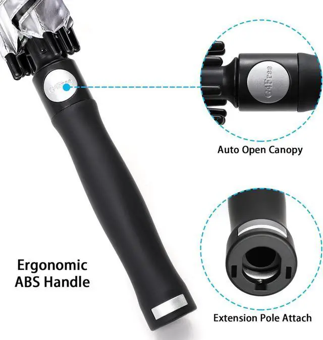 Alt view image 5 of 7 - Vented UV Golf/Beach Umbrella 68" Arc, Auto Open Oversize Extra Large Windproof Sun Shade Rain Umbrellas