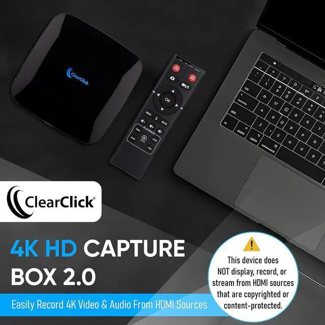 Alt view image 2 of 6 - 4K HD Video Capture Box 2.0 (Second Generation) - Record Audio and from HDMI Sources [Content-Protected Not Supported] Saves onto USB Flash Drive or MicroSD Card