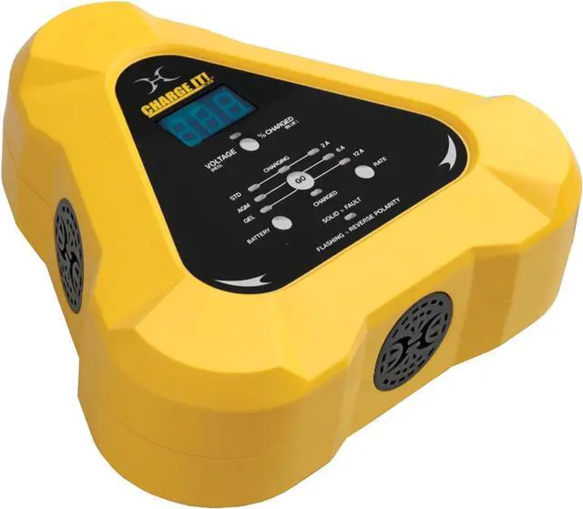 Alt view image 2 of 3 - CHARGE IT! 4512 12 Volt 12 Amp Fully-Automatic Smart Battery Charger, Battery Maintainer, and Desulfator
