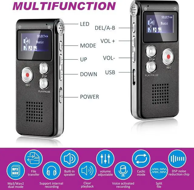 Alt view image 4 of 6 - 7 Pcs Ghost Hunting Equipment Kit Includes 1 Pcs 8gb Audio Recorder 1 Pcs Emf Meter Magnetic Field Detector 4 Pcs Ghost Hunting Cat Balls 1 Pcs UV Black Light Flashlight for Ghost Hunting