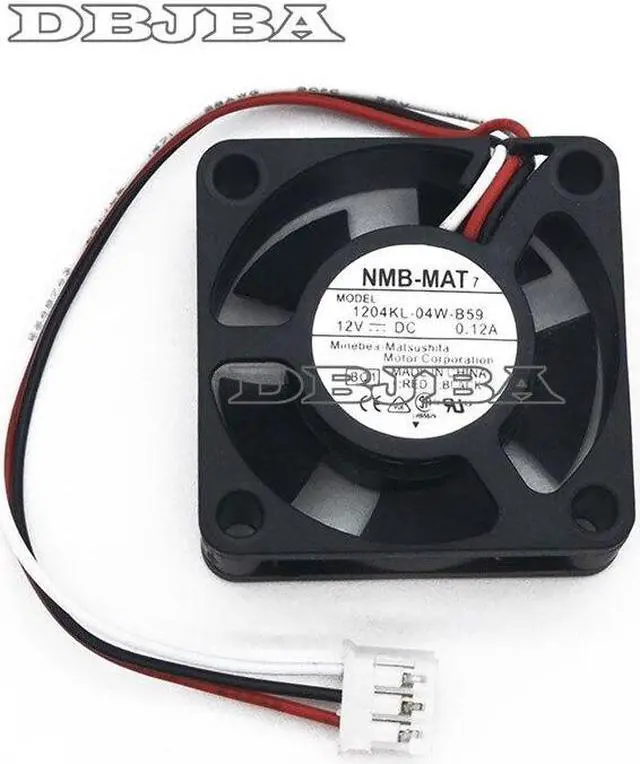 Main image of DBTLAP For NMB 1204KL-04W-B59 30 x10mm Wired Router Cooler Cooling Fan 12V 0.12A 3Pin