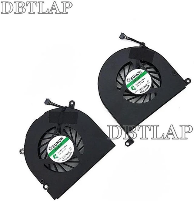 Alt view image 3 of 6 - DBTLAP Laptop CPU Fan for Apple MacBook Pro Unibody A1297 MC226 MC227 17" Left & Right CPU + GPU Cooling Fan 661-5044 661-5043 MG45070V1-Q020-S99 KSB0605HC 8L99
