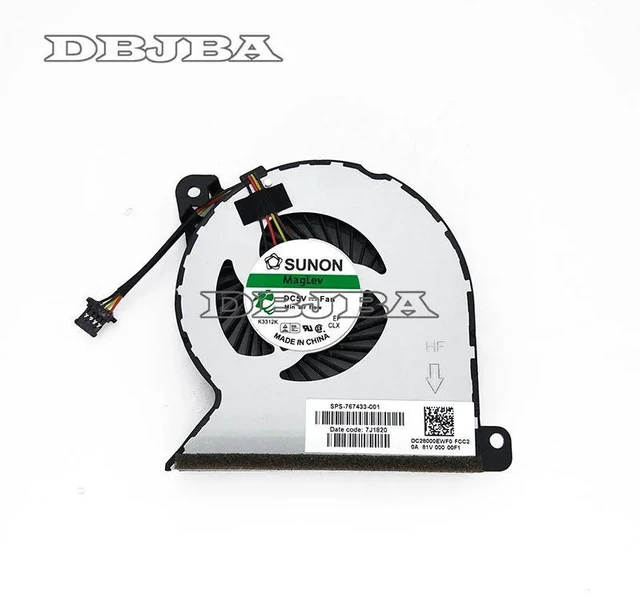 Alt view image 3 of 6 - DBTLAP Laptop CPU Fan for HP ProBook 450 G2 455 G2 440 G2 445 G2 470 G2 767433-001 HSTNN-C83C DFS481305MC0T Cooling Fan MF60070V1-C350-S9A