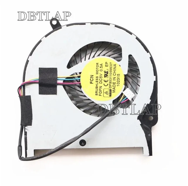 Alt view image 3 of 6 - DBTLAP Cooling for Toshiba Satellite Fusion L55W-C5252 L55W-C5256 L55W-C5257 L55W-C5259 CPU Fan