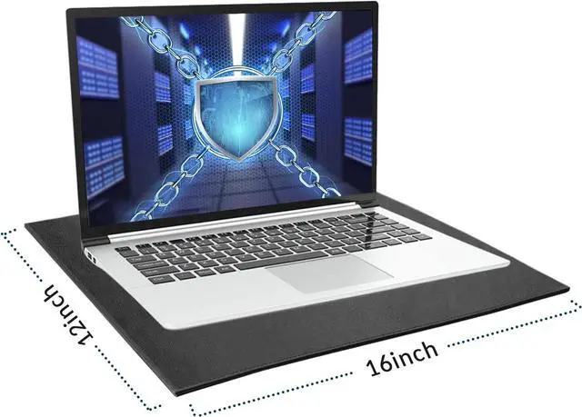 Main image of NEWBEAU EMF Protection Laptop Pad, 4-Layer Radiation Shielding Heat Blocker for Laptop, Tablet & Notebook, 12"x16" Portable Protection from EMF & Radiation