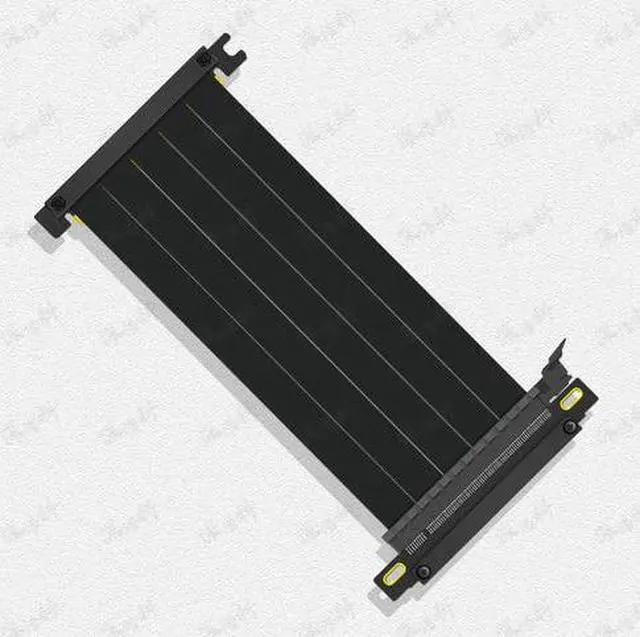 Main image of White Black Riser PCIE X16 4.0 Cable [RTX3090 RX6900XT Tested] High Speed Gaming PCI-Express Gen 4.0 GPU for ITX A4 K39 PC Cas Color: 17CM Black