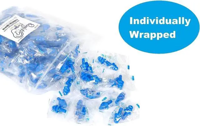 Alt view image 4 of 7 - 100 Pairs of Soft Silicone Reusable Washable Ear Plugs for Sleeping Swimming Noise Hearing Protection Earplugs Music Concerts Construction Shooting Hunting Motor Sports