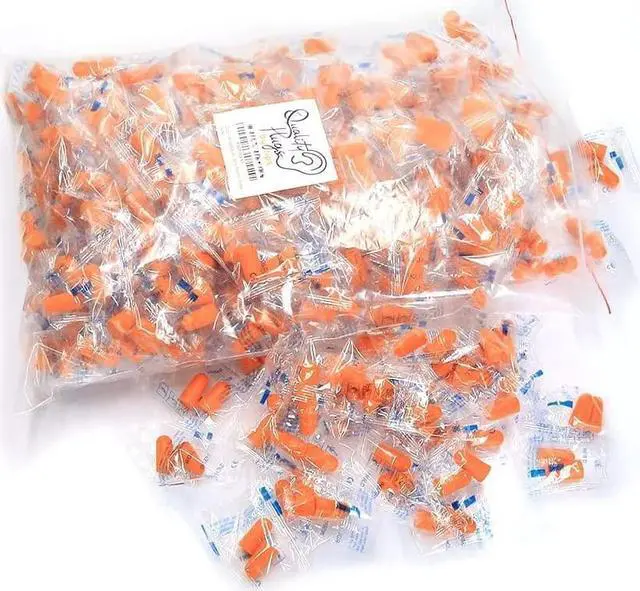 Main image of 200 Pairs of Quality Foam Earplugs - 32dB Noise Cancelling Sound Blocking Calmer Soft High Decibel Ear Plugs for Sleeping Travel Loud Music Concert Shooting Work Construction Safety Hearing Protection