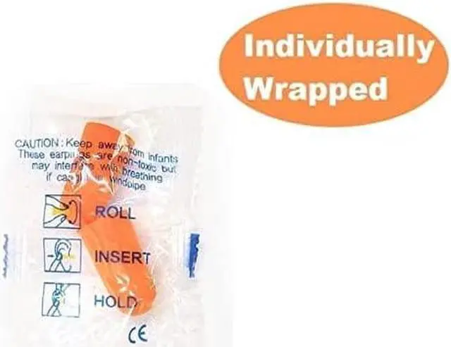 Alt view image 3 of 7 - 500 Pairs of Quality Foam Earplugs - 32dB Noise Cancelling Sound Blocking Calmer Soft High Decibel Ear Plugs for Sleeping Travel Loud Music Concert Shooting Work Construction Safety Hearing Protection