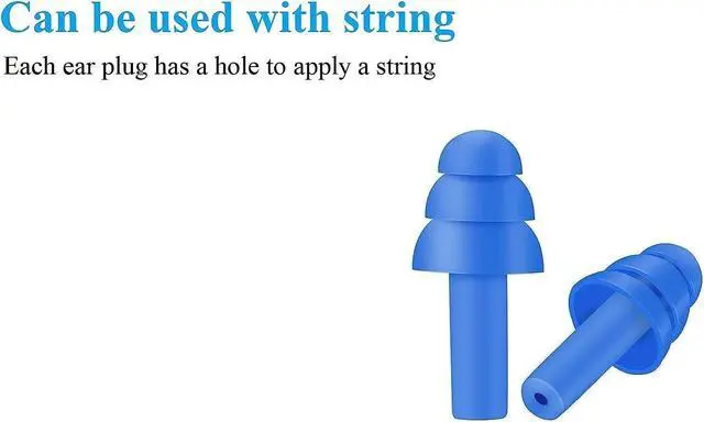 Alt view image 7 of 7 - 50 Pairs of Silicone Ear Plugs in Plastic Cases Soft Reusable Washable Comfortable for Swimming Adults Earplugs Water, Showers, Surfing Sports