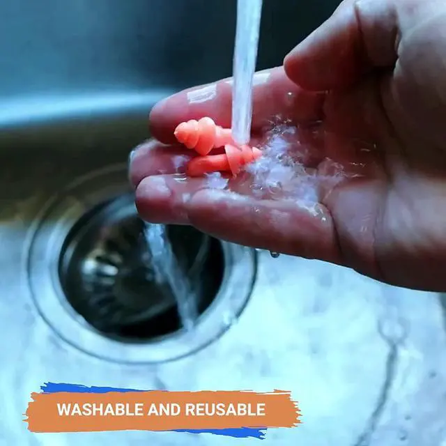 Alt view image 6 of 7 - 20 Pairs of Soft Silicone Corded Ear Plugs Reusable Sleep Swim Noise Hearing Protection Earplugs Music Concerts Construction Shooting Hunting Motor Sports