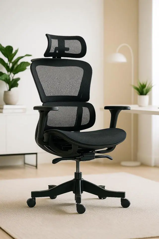 Main image of Fantasylab High Back Mesh Office Chair, Black