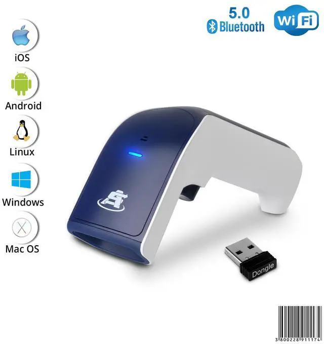 Alt view image 2 of 7 - ScanAvenger Wireless Portable 1D Bluetooth Barcode Scanner: 3-in-1 Hand Scanners -Vibration, Cordless, Rechargeable Scan Gun for Inventory Management - Handheld, USB Bar Code EAN-UPC Reader