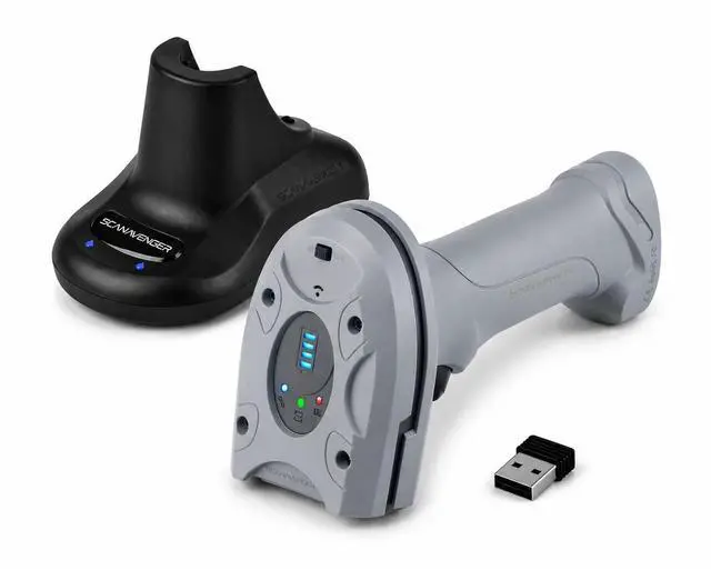 Main image of ScanAvenger Rugged Industrial Wireless Bluetooth 1D&2D Barcode Scanner IP65 Rated USB Handheld Barcode Reader Compatible with Windows & Mac, Ideal for Warehouse & Inventory Management