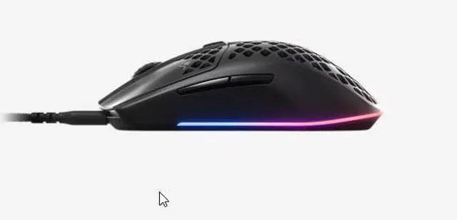 Alt view image 4 of 6 - SteelSeries Aerox 3 Wired Gaming Mouse, 59g Honeycomb Design, TrueMove Core 8500 DPI Sensor, Golden Micro IP54 Switches, IP54 Water & Dust Resistant, 3-Zone PrismSync RGB, Detachable USB-C Cable,Black