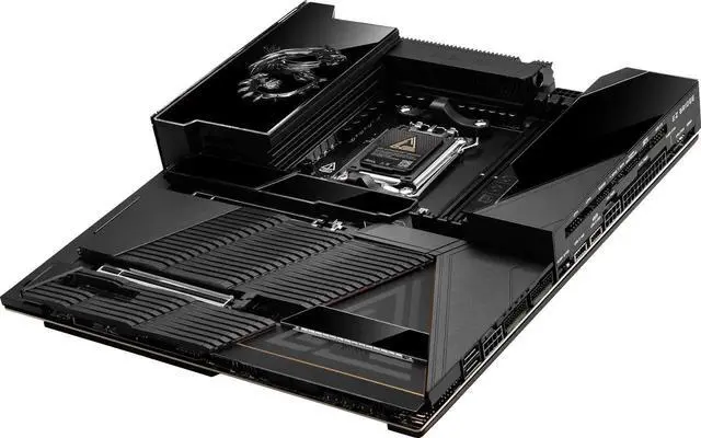 Alt view image 6 of 7 - MSI MEG X870E GODLIKE MAX,Motherboard & AMD Ryzen 5 9600X CPU Combo, AM5 - Dynamic Dashboard III, EZ Slide M.2, 64MB BIOS ROM, 110A SPS, M.2 & PCIe 5.0, USB4, Wi-Fi 7, 10G + 5G LAN