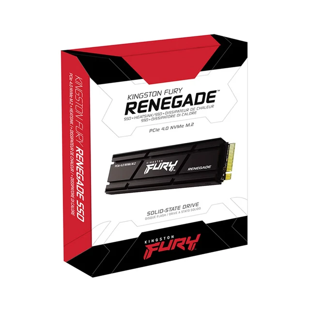 Alt view image 4 of 5 - Kingston FURY Renegade 4TB PCIe 4.0 NVMe M.2 2280 SSD with Aluminum Heatsink, 3D TLC with DRAM Cache, Up to 7300MB/s Read 6000MB/s Write, 4000TBW, PS5 Ready, Internal Solid State Drive for Gaming Desk