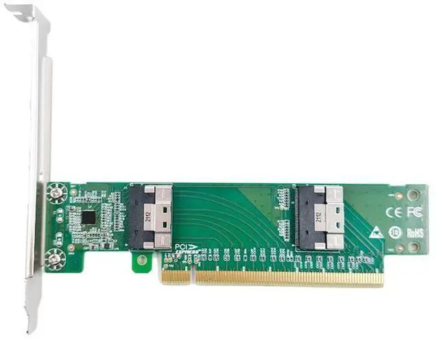 Main image of eshinreal PCI Express x16 to Two SlimSAS SFF-8654 8i Adapter XIC PE4165-4IL shinreal