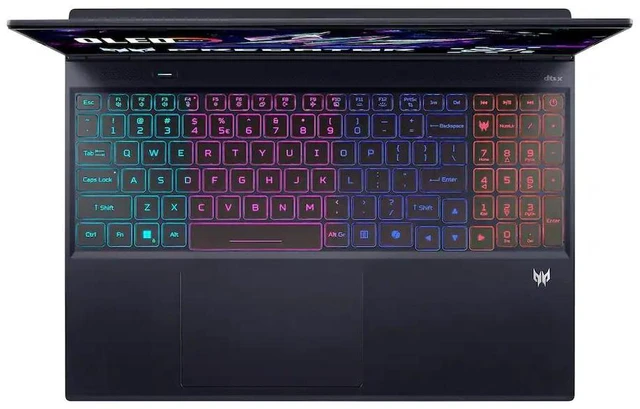 Alt view image 4 of 7 - Acer Predator Helios Neo 16S AI Gaming Laptop 16" OLED WQXGA 240Hz GeForce RTX 5060 Intel core Ultra 9 275HX (Beat i9-14900HX) 16GB DDR5 RAM 2TB SSD RGB Backlit HDMI Wi-Fi DP Windows 11 Pro Black