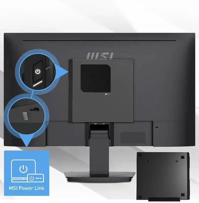 Alt view image 5 of 7 - MSI PRO DP21 Business Mini Desktop Intel core i7-14700 (Beat Ultra 7 265) Intel UHD 770 Graphics 16GB DDR5 RAM 1TB SSD Wi-Fi 6E Bluetooth HDMI Displayport USB-C KB and Mouse Windows 11 Home Black