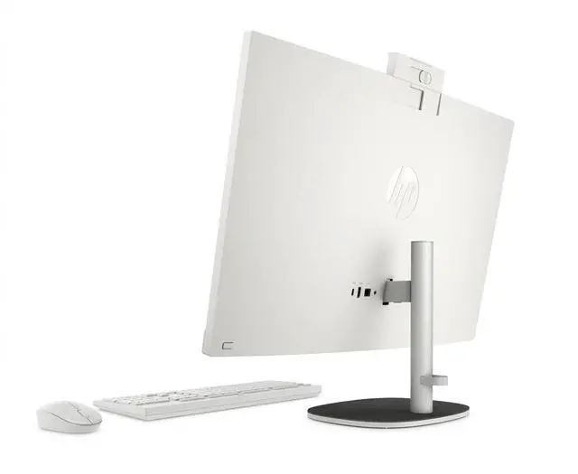 Alt view image 4 of 6 - HP 27" FHD All-in-One Touchscreen Desktop PC AMD Ryzen AI 7 350 (Beat Ultra 7 255H) AMD Radeon 860M 64GB DDR5 RAM 1TB SSD Wi-Fi 6 BT 5.4 RJ45 Wireless KB and Mouse 1080p Webcam Windows 11 Pro White