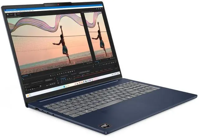 Alt view image 3 of 7 - Lenovo IdeaPad Slim 5 16" FHD+ Touchscreen Business AMD Ryzen AI 7 350 (Beat Core Ultra 7 255H) AMD Radeon 860M 64GB DDR5 RAM 1TB SSD Wi-Fi 7 BT 5.4 Backlit KB Webcam Copilot AI Windows 11 Home Blue