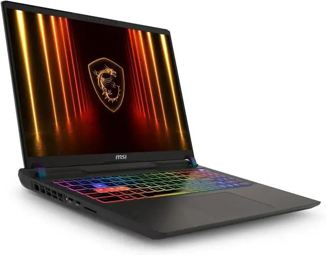 Alt view image 2 of 7 - MSI Vector A16 16" QHD+ 240Hz Gaming Laptop AMD Ryzen 9 8940HX (Beat i9-14900HX) NVIDIA GeForce RTX 5070 Ti 16GB DDR5 RAM 2TB SSD Wi-Fi 7 BT 5.4 RGB Backlit Keyboard HDMI 2.1 Windows 11 Pro Black