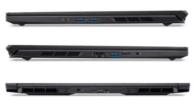 Alt view image 5 of 7 - Acer Nitro V Slim 16" WQXGA IPS 180Hz Gaming Laptop NVIDIA GeForce RTX 5070 AMD Ryzen AI 7 260 (Beats i7-14650HX) 64GB DDR5 RAM 2TB SSD RGB Backlit KB Wi-Fi 6E BT 5.3 HDMI RJ-45 Windows 11 Pro Black