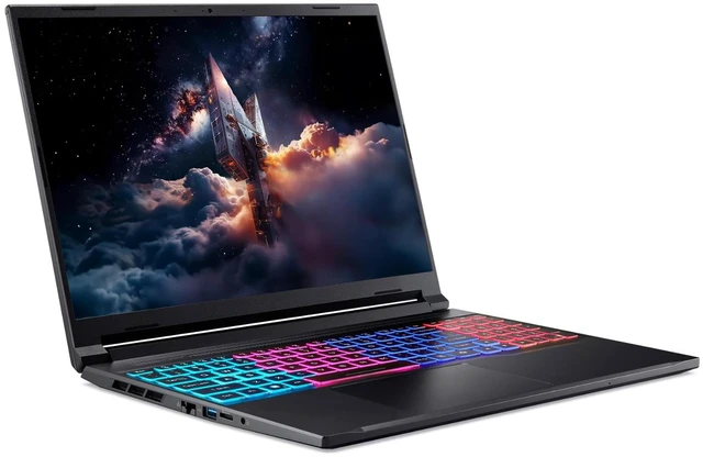 Alt view image 2 of 7 - Acer Nitro V Slim 16" WQXGA IPS 180Hz Gaming Laptop NVIDIA GeForce RTX 5070 AMD Ryzen AI 7 260 (Beats i7-14650HX) 16GB DDR5 RAM 512G SSD RGB Backlit KB Wi-Fi 6E BT 5.3 HDMI RJ-45 Windows 11 Pro Black